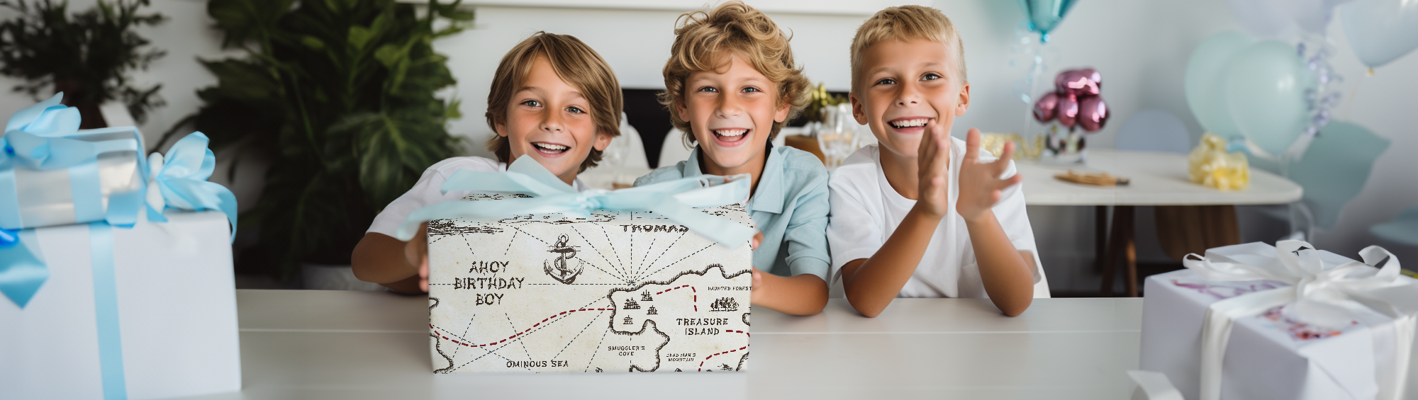 Boy Birthday Wrapping Paper