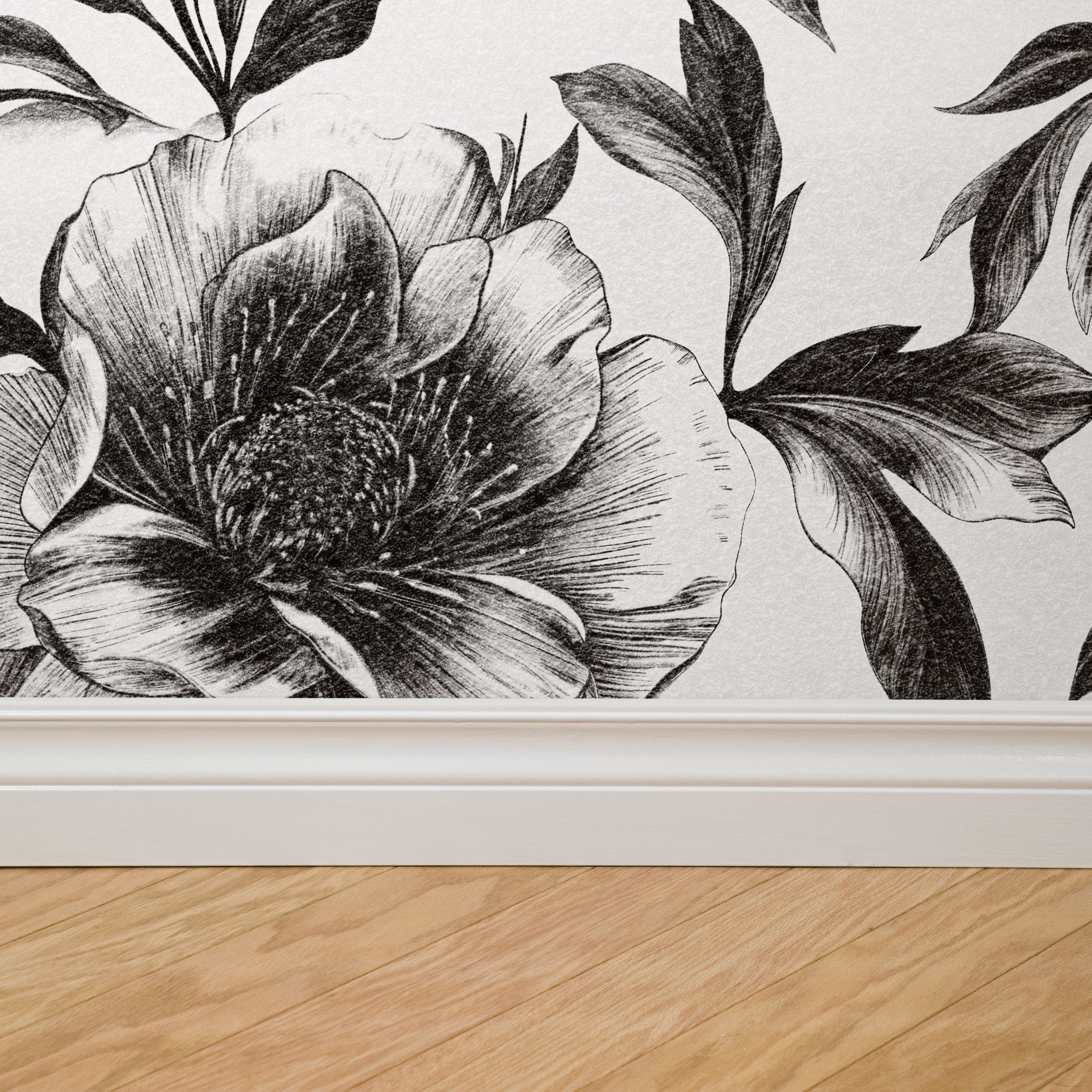 Noir Flora Wallpaper