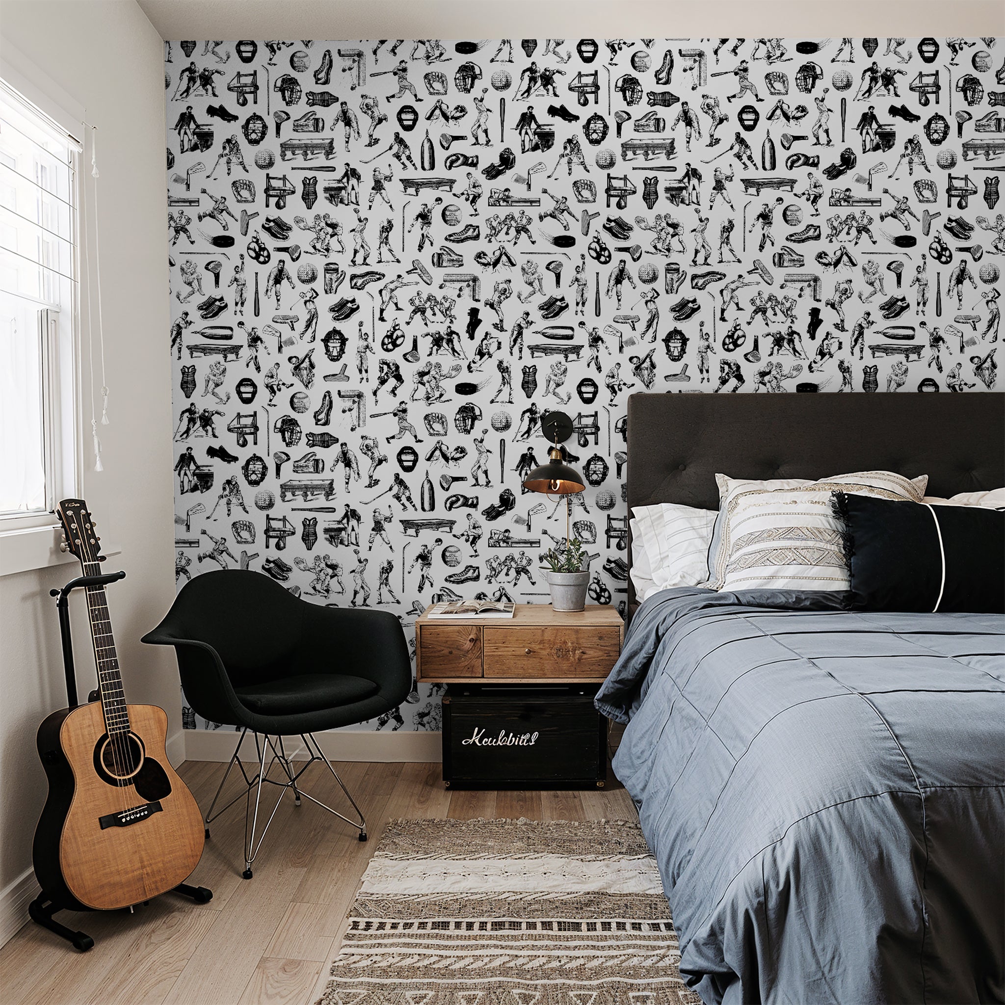 Sportsman (Black) Wallpaper