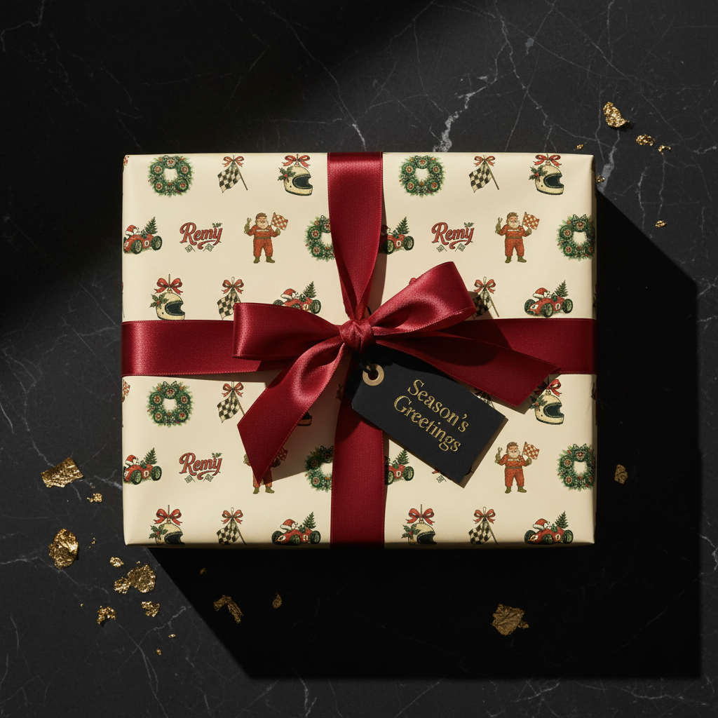 Holiday Race Car Gift Wrap - Classic Christmas Motorsport Style - Photo 7