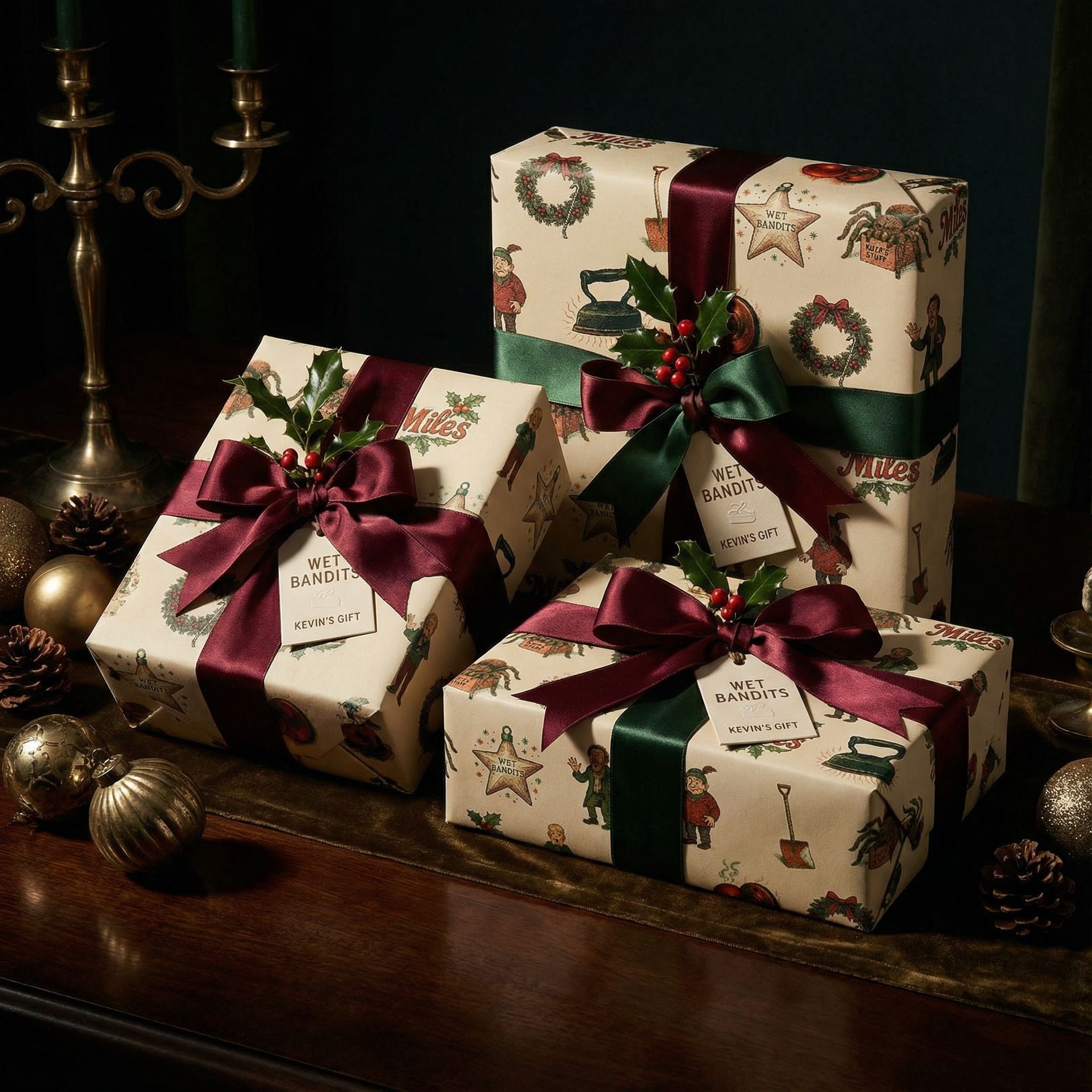 Clever Kid Holiday Surprise Wrap - Bumbling Characters Christmas Paper - Photo 5