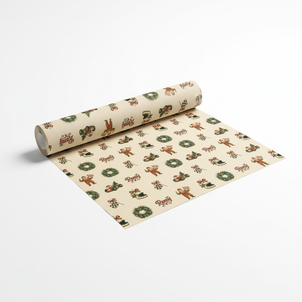 Holiday Race Car Gift Wrap - Classic Christmas Motorsport Style - Photo 2