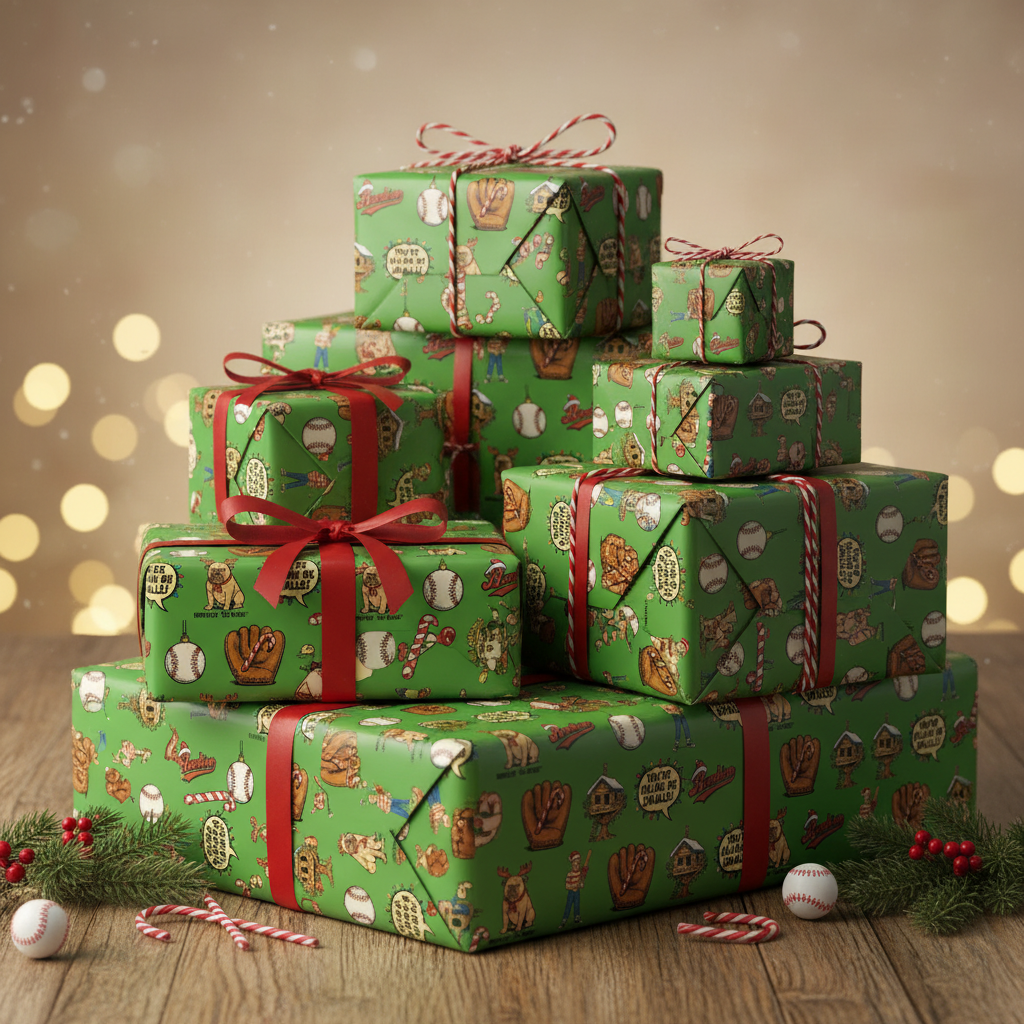 Killing Me Smalls Christmas Wrap - Vintage Comic Holiday Paper - Photo 5