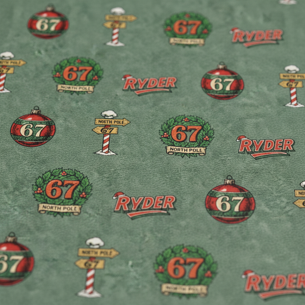 Classic Ryder Christmas Paper - Retro Comic 67 Ornament Wrap - Photo 4