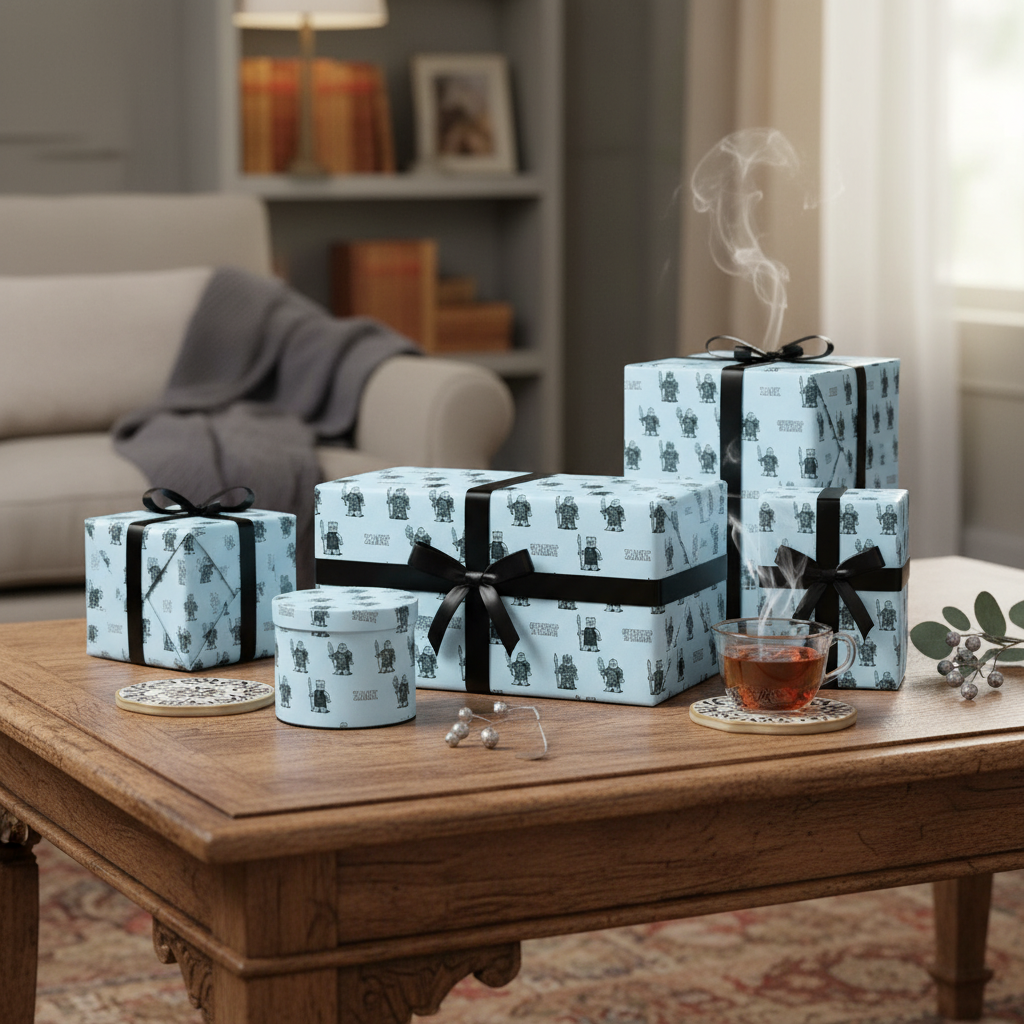 White Walker Gift Wrap - GoT Lego Fan Edition Retro Art Design - Photo 5