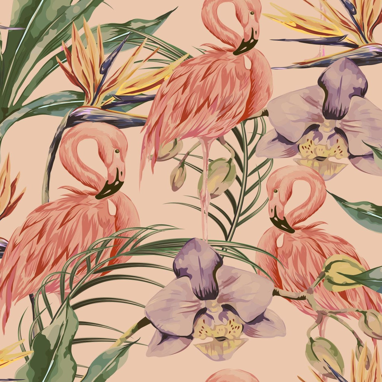 Flamingo Cove Wallpaper