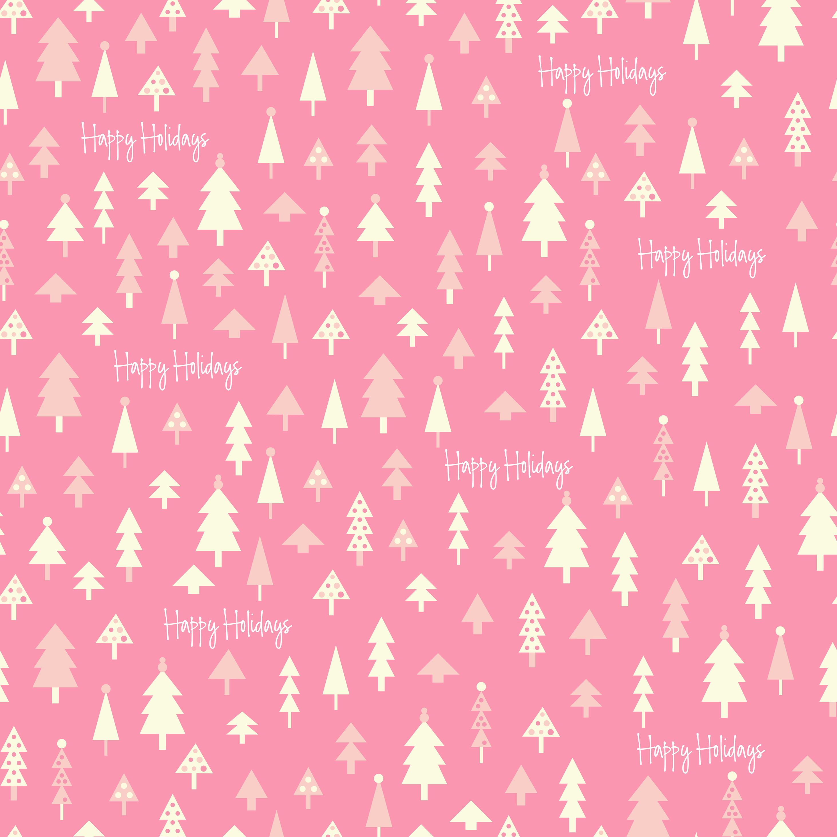 Pink Holiday Trees