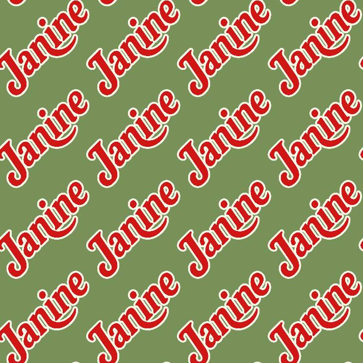 Custom Name Holiday Gift Wrap - Festive Green & Red Personalizable - Photo 2