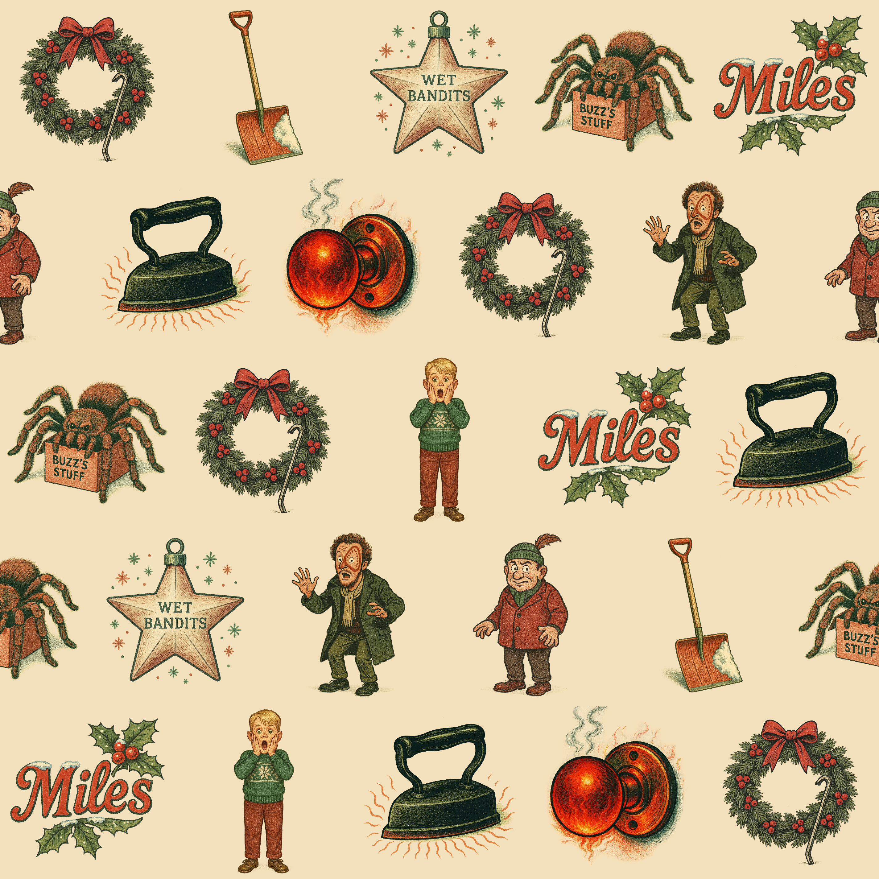 Clever Kid Holiday Surprise Wrap - Bumbling Characters Christmas Paper - Photo 2