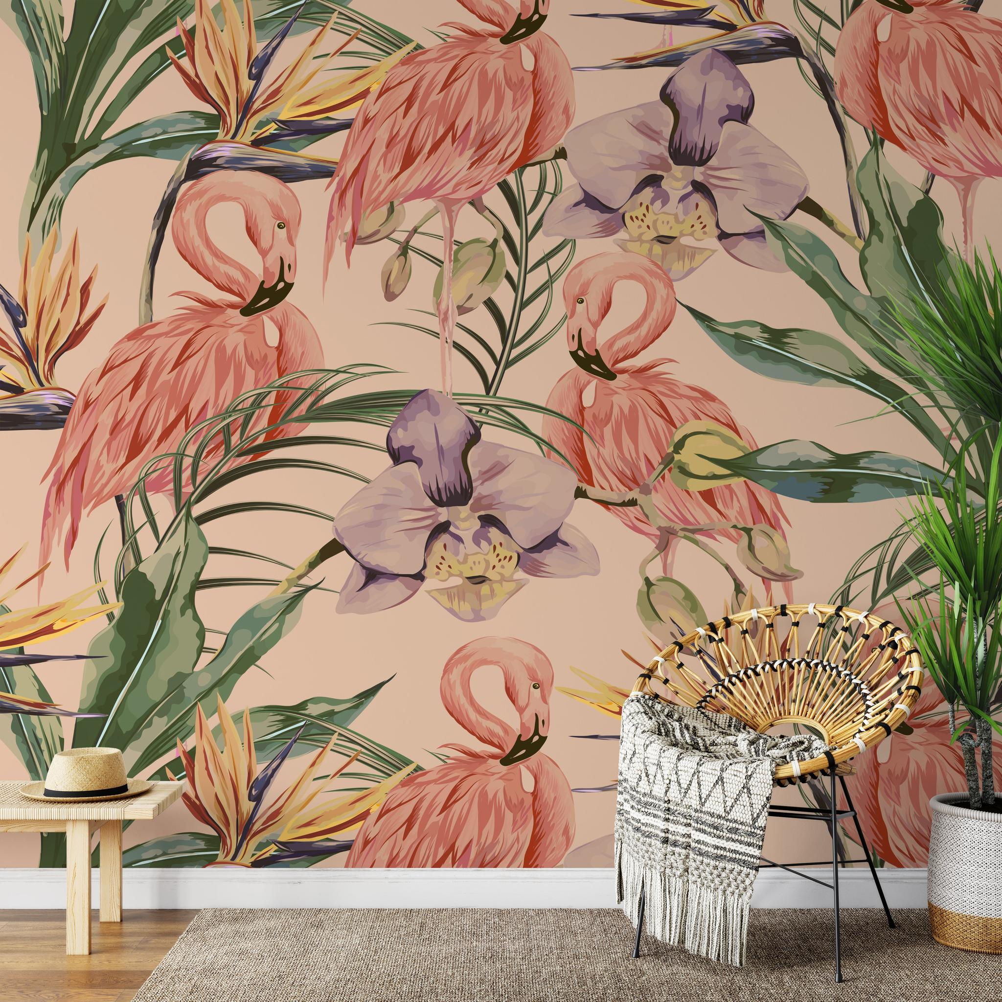Flamingo Cove Wallpaper
