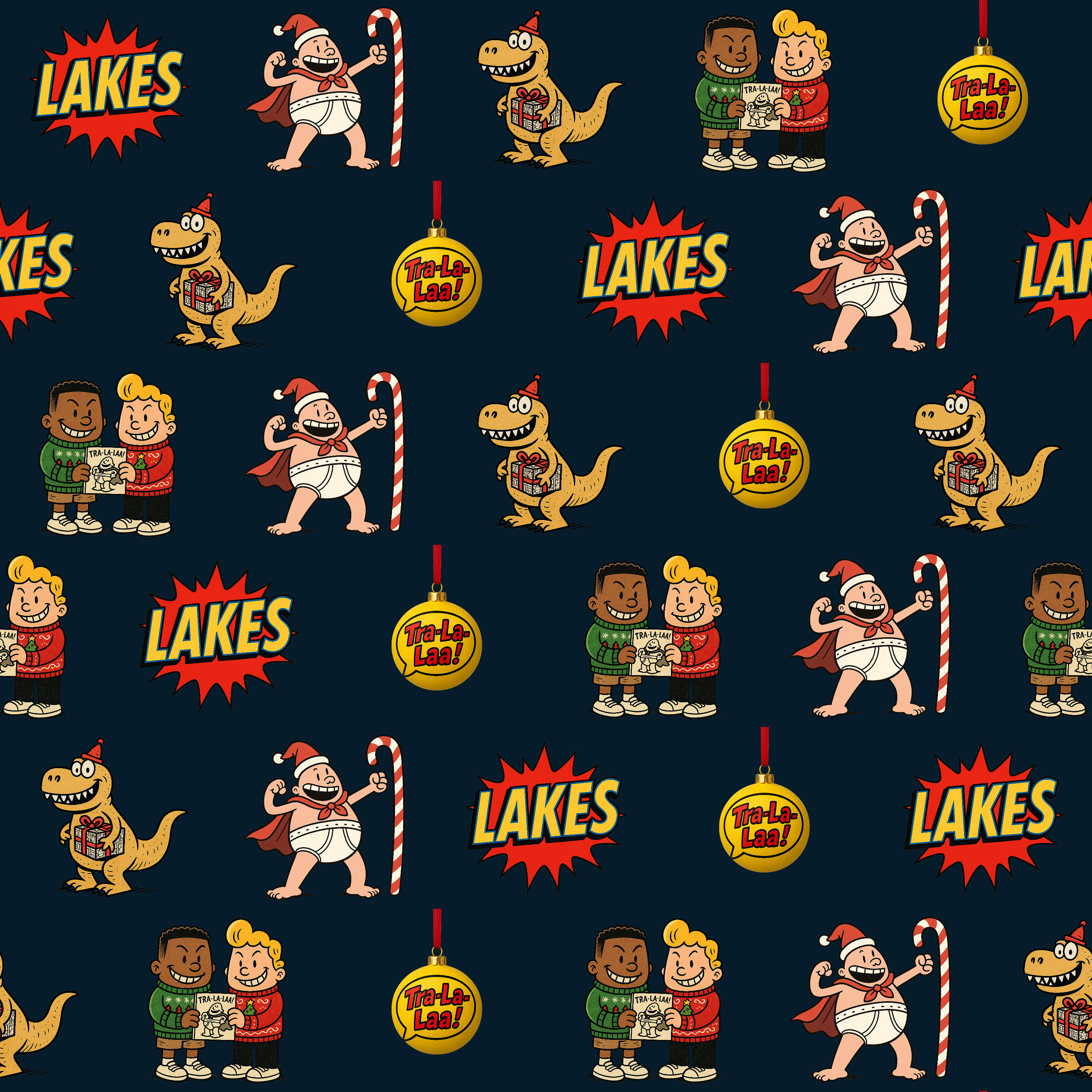 Retro Comic Hero Christmas Wrapping Paper - Action-Packed Festive Design - Photo 2