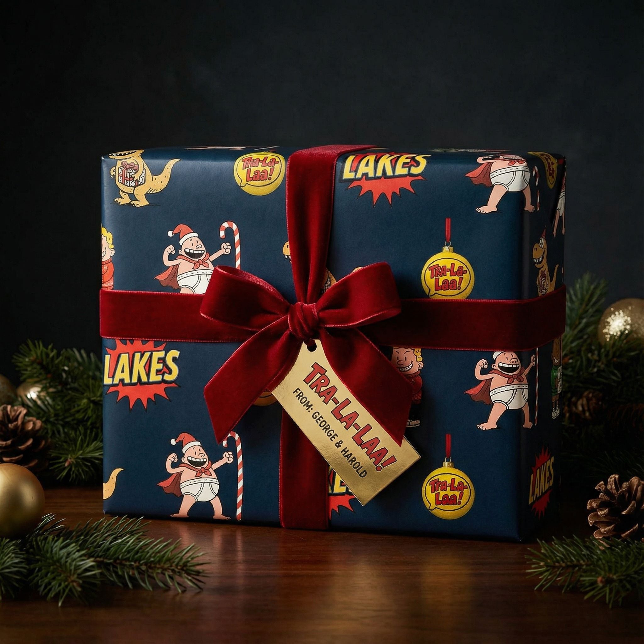 Retro Comic Hero Christmas Wrapping Paper - Action-Packed Festive Design - Photo 7