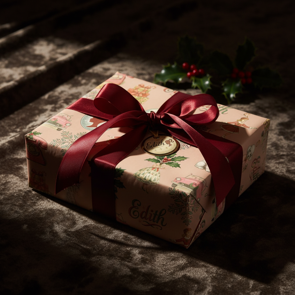 Barbie Christmas Wrapping Paper - Vintage Holiday Glam Design - Pink Retro Style - Photo 9