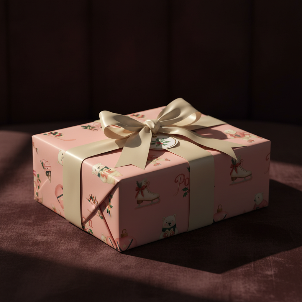 Pink Hockey Christmas Wrapping Paper - Polar Bear Delight - Photo 8