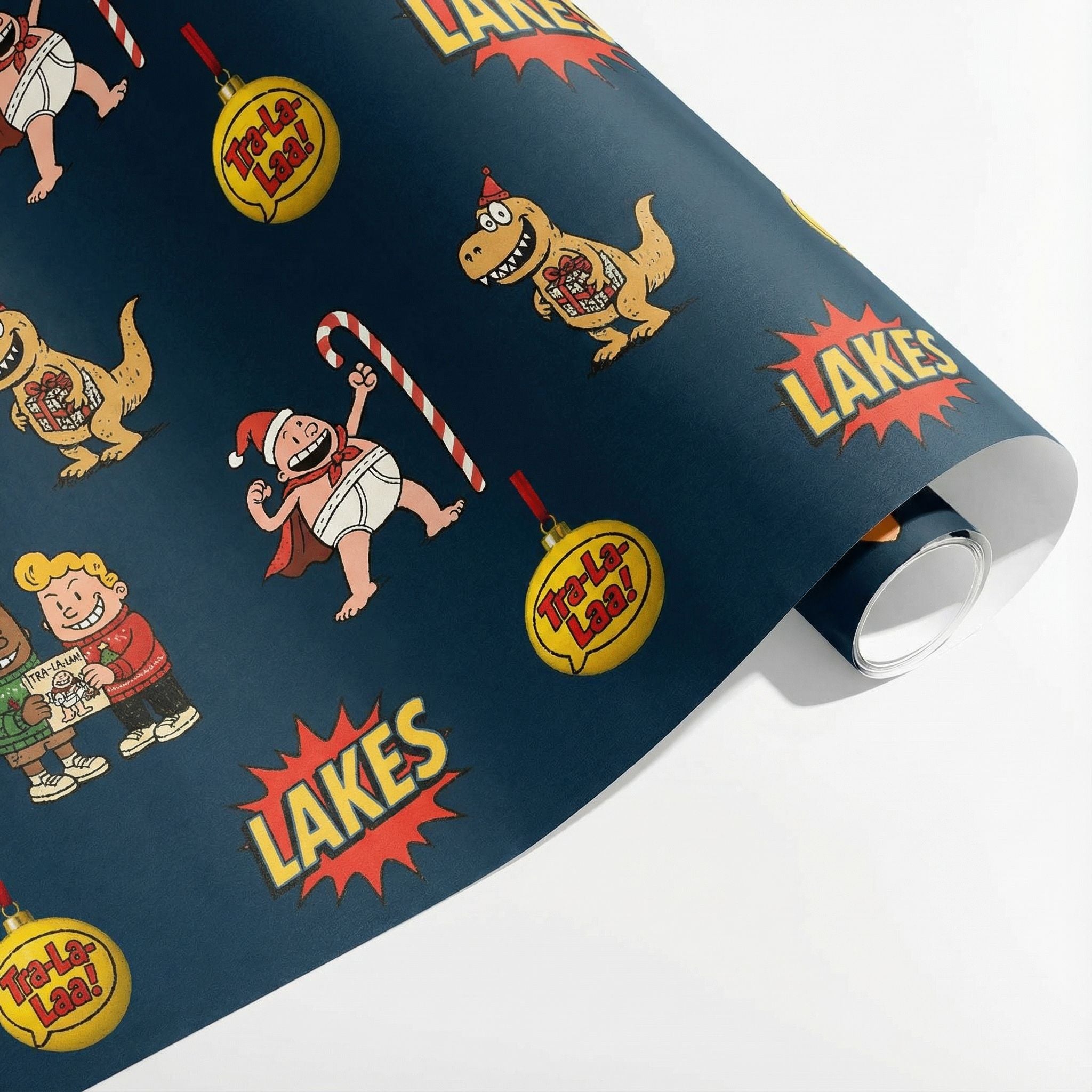 Retro Comic Hero Christmas Wrapping Paper - Action-Packed Festive Design - Photo 3
