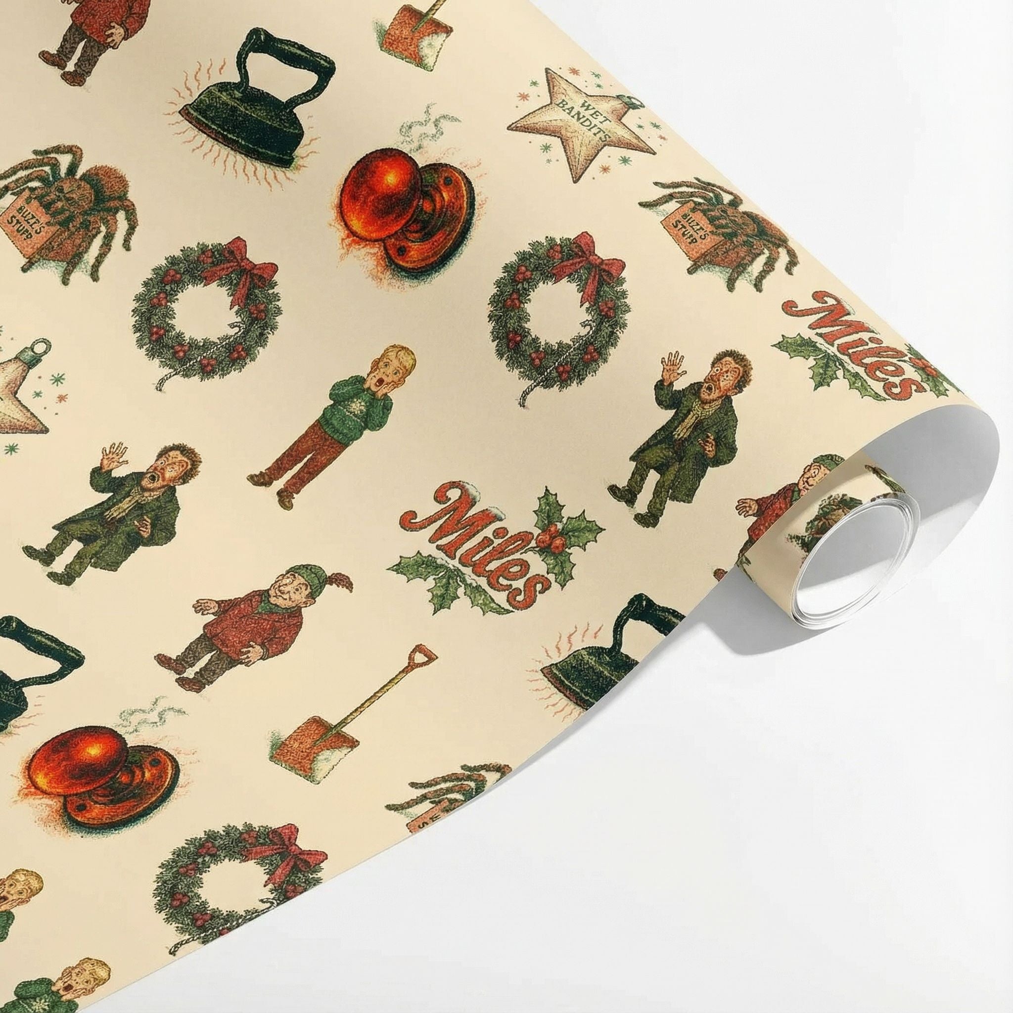 Clever Kid Holiday Surprise Wrap - Bumbling Characters Christmas Paper - Photo 3