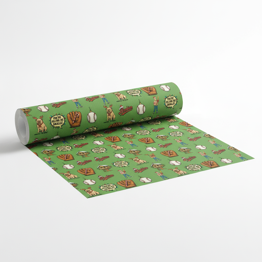 Killing Me Smalls Christmas Wrap - Vintage Comic Holiday Paper - Photo 2