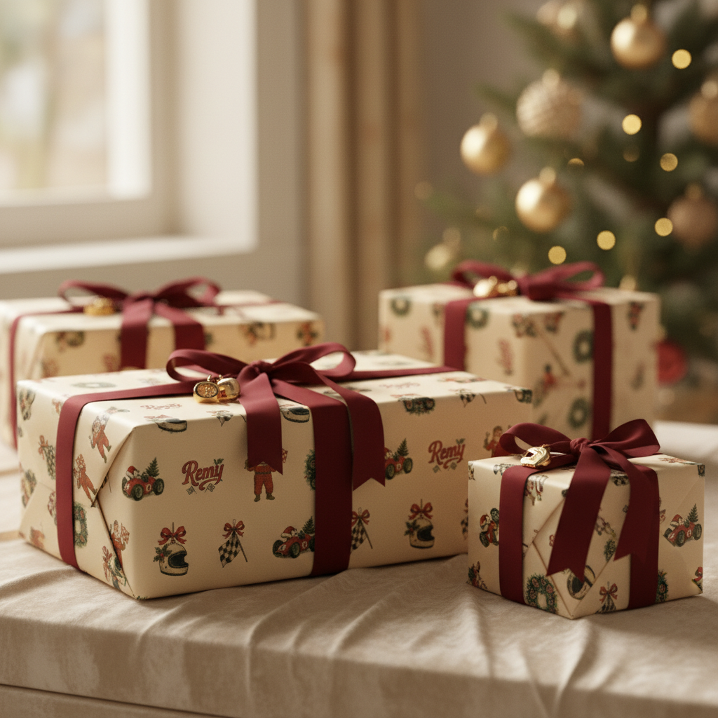 Holiday Race Car Gift Wrap - Classic Christmas Motorsport Style - Photo 5