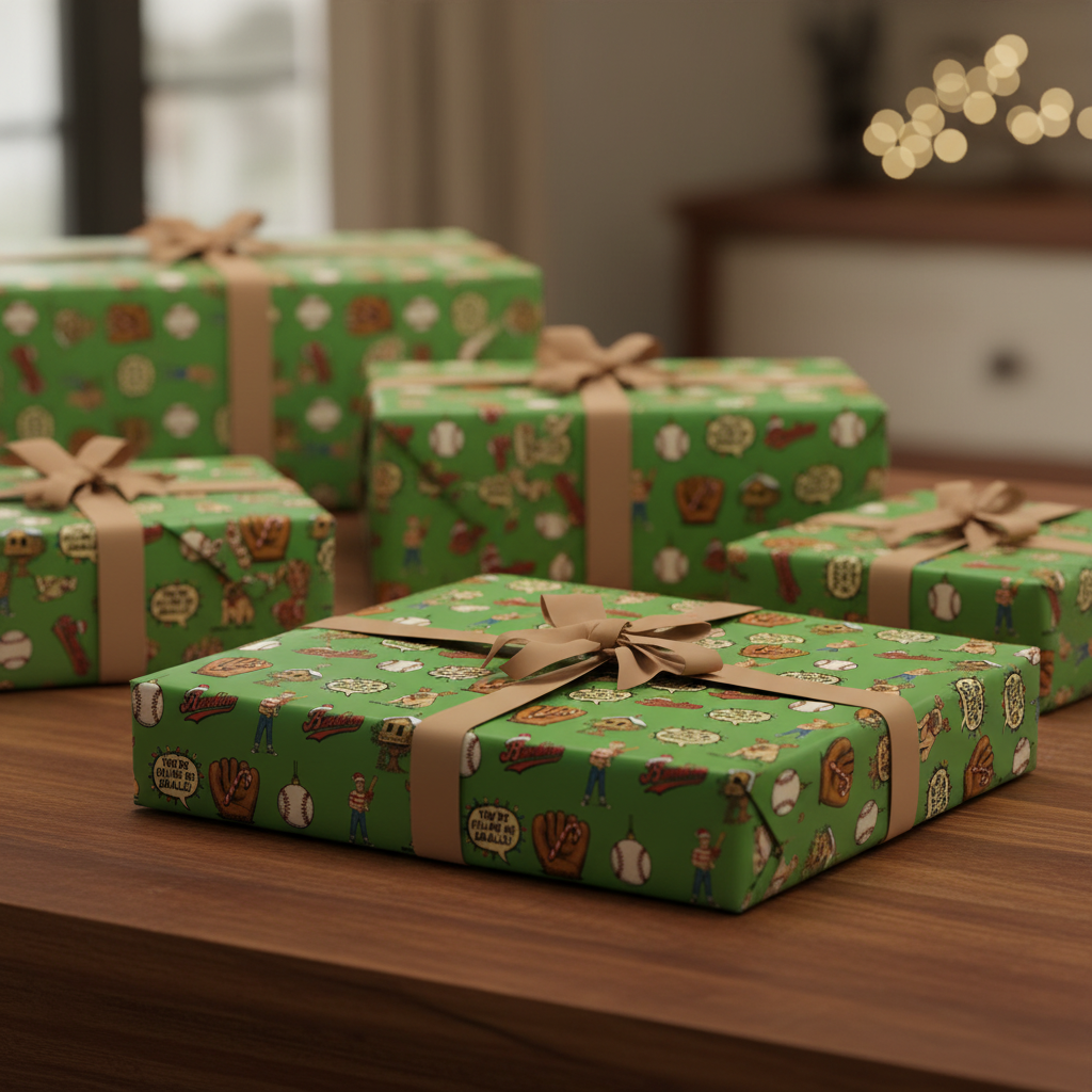 Killing Me Smalls Christmas Wrap - Vintage Comic Holiday Paper - Photo 6