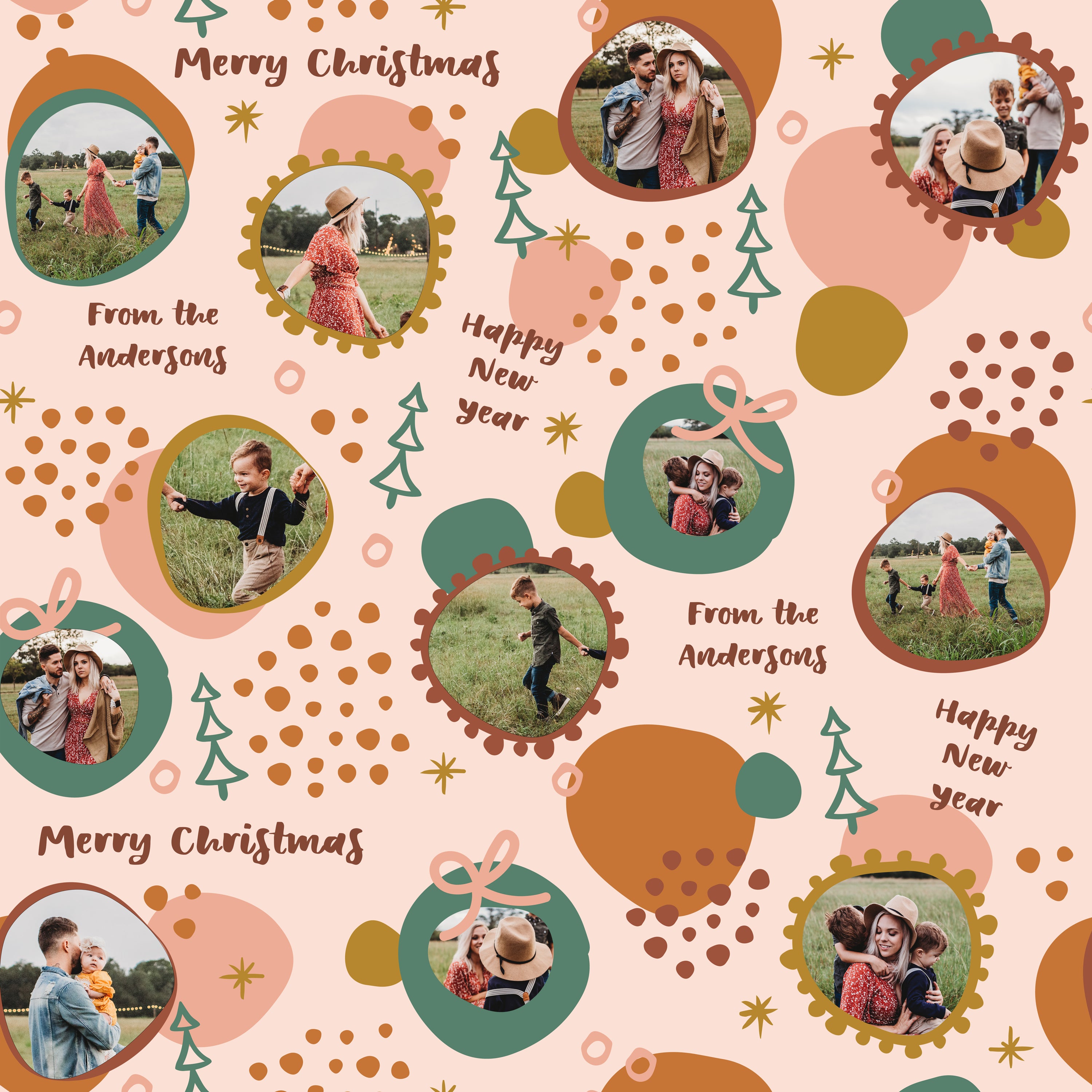 Boho Christmas Collage